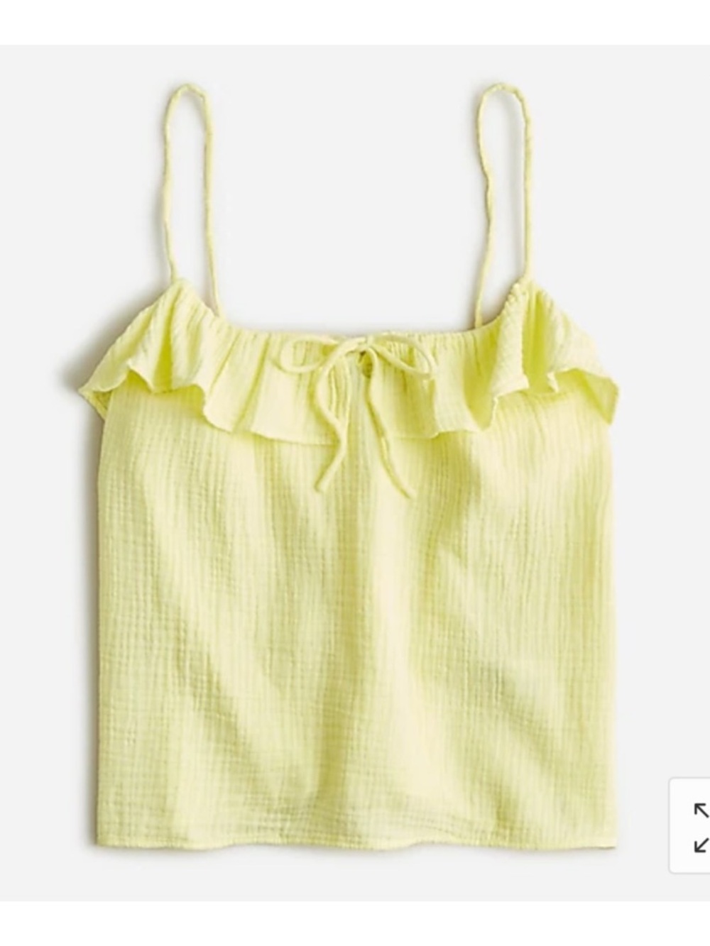 J. Crew Ruffle soft gauze camisole XL
